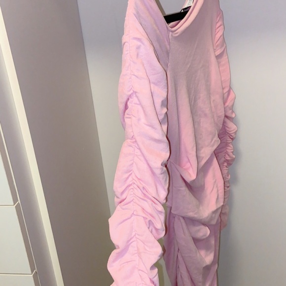 Brand New Zara Pink Cutout Mini Dress Size M - Picture 8 of 8